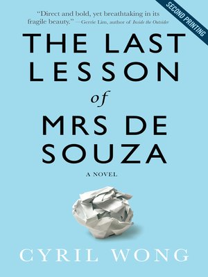 cover image of The Last Lesson of Mrs de Souza